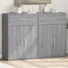 Image de vidaXL Buffets 2 pcs sonoma gris 60x30x84 cm bois d'ingÃ©nierie