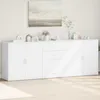 Image de vidaXL Buffets 3 pcs Blanc Bois d'ingÃ©nierie