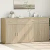 Image de vidaXL Buffets 2 pcs chÃªne sonoma 79x38x80 cm bois d'ingÃ©nierie