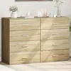 Image de vidaXL Buffets 2 pcs chÃªne sonoma 60x39x80 cm bois d'ingÃ©nierie