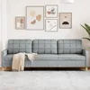 Image de vidaXL CanapÃ© Ã  3 places Gris clair 210 cm Tissu