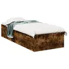 Image de vidaXL Cadre de lit sans matelas chÃªne fumÃ© 75x190cm bois d'ingÃ©nierie