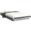 Image de vidaXL Cadre de lit sans matelas sonoma gris 100x200 cm