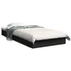 Image de vidaXL Cadre de lit sans matelas noir 75x190 cm bois ingÃ©nierie