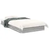 Image de vidaXL Cadre de lit sans matelas sonoma gris 75x190 cm