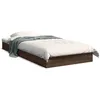 Image de vidaXL Cadre de lit sans matelas chÃªne marron 75x190cm bois ingÃ©nierie