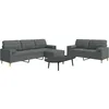 Image de Vidaxl Ensemble De CanapÃ©s 3 Pcs Repose-Pied Et Coussins DÃ©coratifs