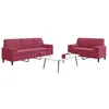 Image de Vidaxl Ensemble De CanapÃ©s 2 Pcs Avec Coussins Et Traversins Velours