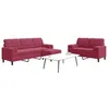 Image de Vidaxl Ensemble De CanapÃ©s 3 Pcs Avec Coussins Et Traversins Velours