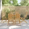 Image de Vidaxl Chaises Pliables De Jardin Lot De 6 46x66x99 Cm Bambou