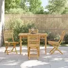 Image de Vidaxl Chaises Pliables De Jardin Lot De 4 43x54x88 Cm Bambou