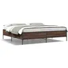 Image de vidaXL Cadre de lit sans matelas chÃªne marron 200x200 cm