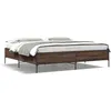 Image de vidaXL Cadre de lit sans matelas chÃªne marron 180x200 cm