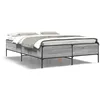 Image de vidaXL Cadre de lit sans matelas sonoma gris 120x200 cm