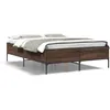 Image de vidaXL Cadre de lit sans matelas chÃªne marron 120x200 cm