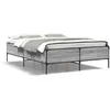 Image de vidaXL Cadre de lit sans matelas sonoma gris 140x190 cm