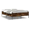Image de vidaXL Cadre de lit sans matelas chÃªne fumÃ© 120x190 cm