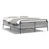 Image de vidaXL Cadre de lit sans matelas sonoma gris 120x190 cm