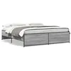 Image de vidaXL Cadre de lit sans matelas sonoma gris 200x200 cm