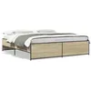 Image de vidaXL Cadre de lit sans matelas chÃªne sonoma 180x200 cm