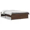 Image de vidaXL Cadre de lit sans matelas chÃªne marron 120x200 cm