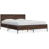 Image de vidaXL Cadre de lit sans matelas chÃªne marron 140x200 cm