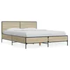 Image de vidaXL Cadre de lit sans matelas chÃªne sonoma 120x190 cm