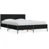 Image de vidaXL Cadre de lit sans matelas noir 140x190 cm