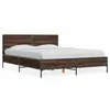 Image de vidaXL Cadre de lit sans matelas chÃªne marron 140x190 cm