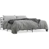 Image de vidaXL Cadre de lit sans matelas sonoma gris 200x200 cm