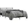 Image de vidaXL Cadre de lit sans matelas noir 140x190 cm