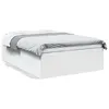 Image de vidaXL Cadre de lit sans matelas blanc 120x200 cm