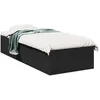 Image de vidaXL Cadre de lit sans matelas noir 90x190 cm