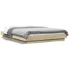 Image de vidaXL Cadre de lit sans matelas chÃªne sonoma 135x190 cm