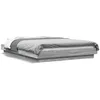 Image de vidaXL Cadre de lit sans matelas sonoma gris 135x190 cm