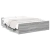 Image de vidaXL Cadre de lit avec tiroirs sans matelas sonoma gris 160x200 cm