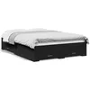 Image de vidaXL Cadre de lit avec tiroirs sans matelas noir 135x190 cm
