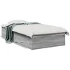 Image de vidaXL Cadre de lit avec tiroirs sans matelas sonoma gris 100x200 cm