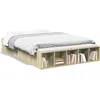 Image de vidaXL Cadre de lit sans matelas chÃªne sonoma 135x190 cm