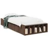 Image de vidaXL Cadre de lit sans matelas chÃªne marron 75x190 cm