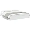 Image de vidaXL Cadre de lit avec tiroirs sans matelas blanc 200x200 cm