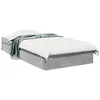 Image de vidaXL Cadre de lit avec tiroirs sans matelas gris bÃ©ton 90x190 cm
