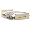 Image de Vidaxl Cadre De Lit Avec Tiroir Sans Matelas ChÃªne Sonoma 75x190 Cm