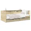 Image de vidaXL Lit de jour avec tiroirs sans matelas chÃªne sonoma 90x190 cm