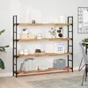 Image de vidaXL ÃtagÃ¨res flottantes 2 pcs 120x20x4 cm acacia massif Ã  l'huile