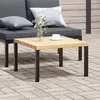 Image de Vidaxl Table Basse De Jardin Noir 65x65x40 Cm Aluminium