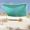 Image de Vidaxl Auvent De Plage Avec Ancres De Sable Vert 304x300 Cm