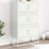 Image de vidaXL Buffet rose 68,5x38,5x123,5 cm acier