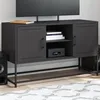 Image de vidaXL Buffet haut noir 36x39x123 cm acier