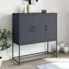 Image de vidaXL Buffet haut anthracite 100,5x39x107 cm acier